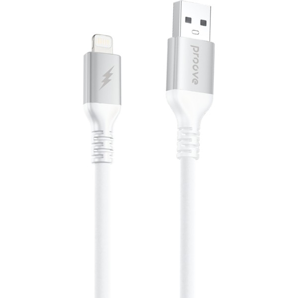Фото - Кабель Proove ReGen Silicone USB to Lightning 2.4A (1m) white (CCRS15001102)